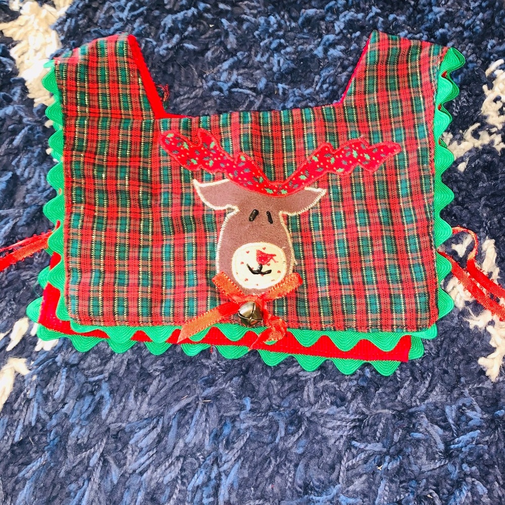 Reversible Christmas bib